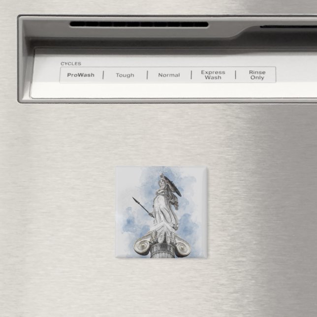 Athena Greek Goddess Magnet – Classic Ancient  (In Situ (Dishwasher))
