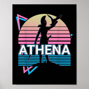 Athena Greek Goddess Of Wisdom And War Poster