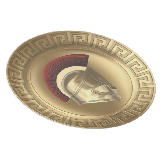 Athena Greek Goddess Shield Helmet Plate (Right Side)