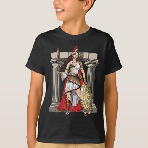 Athena Greek Goddess T_Shirt