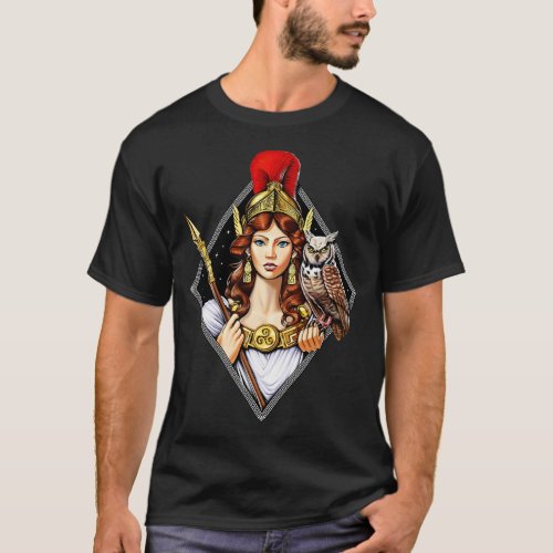 Athena Greek Goddess T_Shirt