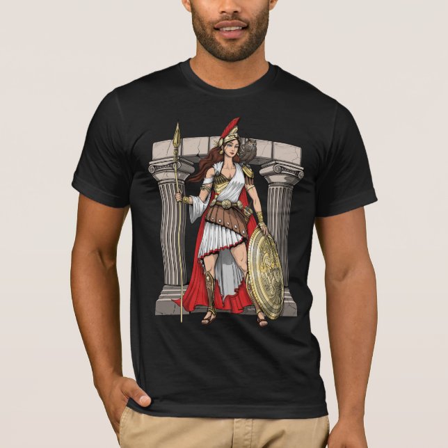 Athena Greek Goddess T-Shirt (Front)