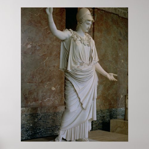 Athena Greek probably 5th century BC marble Poster