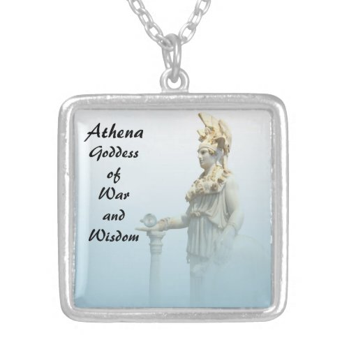 Athena in the Mist Silver Plated Necklace