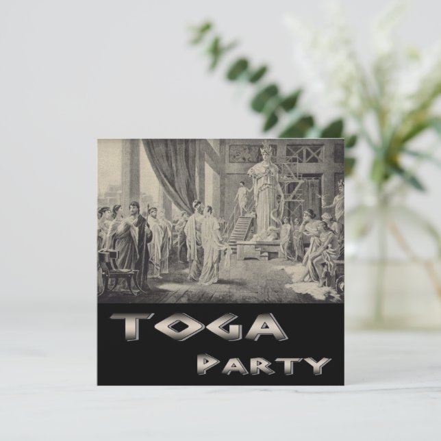 Athena in the Parthenon Invitation (Standing Front)