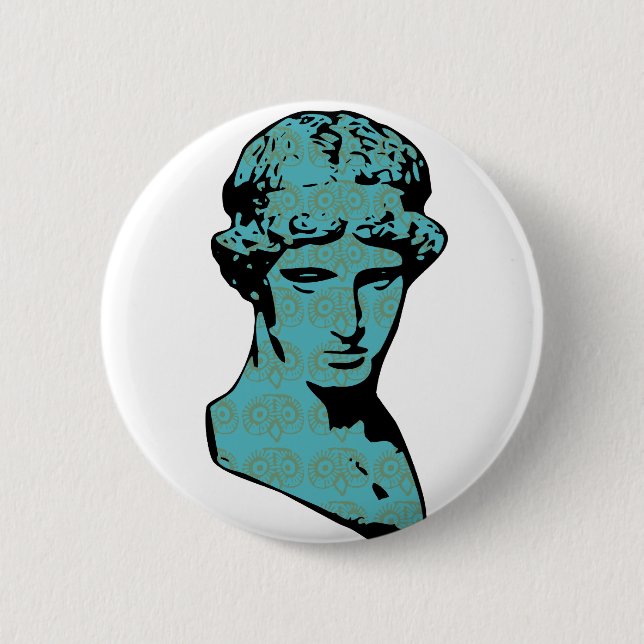 Athena Marble Statue Button (Front)