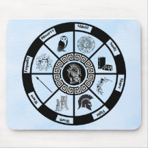 Athena Pendulum Board Mouse Pad