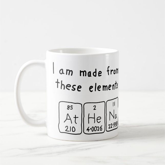 Athena periodic table name mug (Left)