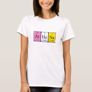 Athena periodic table name shirt