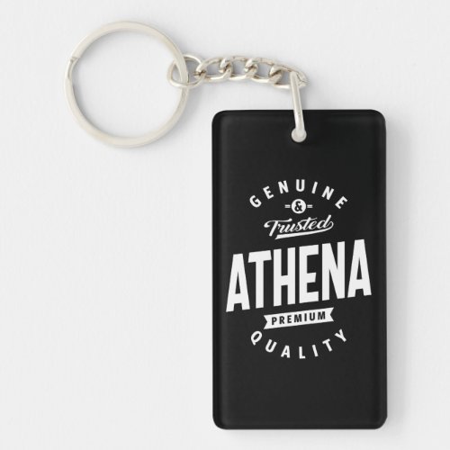 Athena Personalized Name Birthday Gift Keychain