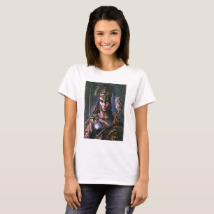 "Athena’s Fierce Loyalty" Colourful Portrait T-Shirt