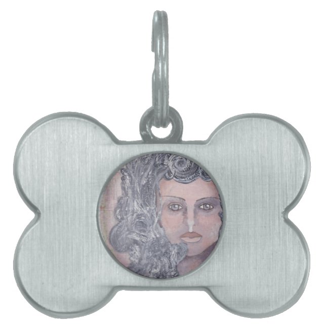Athena the Grey Pet Tag (Front)