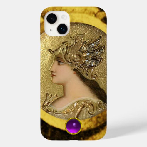 ATHENA WITH FANTASY GRIFFINS AND PURPLE GEMSTONE Case_Mate iPhone 14 PLUS CASE