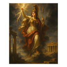 Athena's Lightning: Goddess of Wisdom & Power (Myt