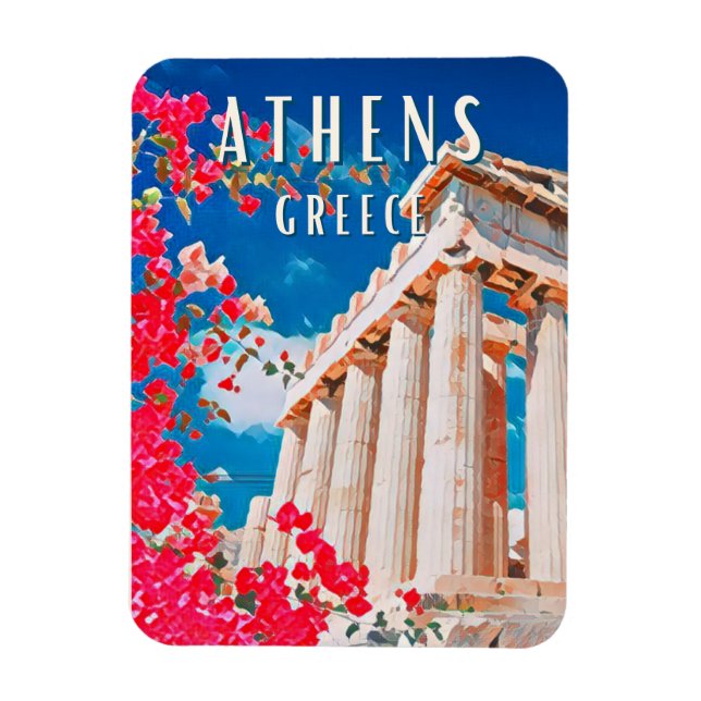 Athènes, ville de la mythologie grecque magnet (Vertical)