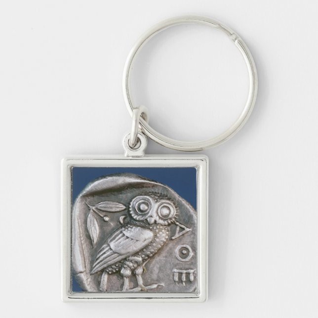 Athenian tetradrachma keychain (Front)