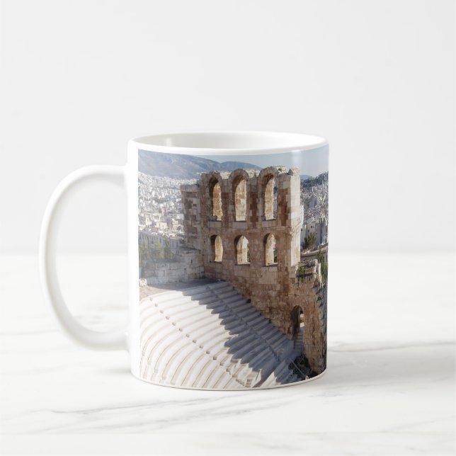 Athens Acropolis Coffee Mug (Left)