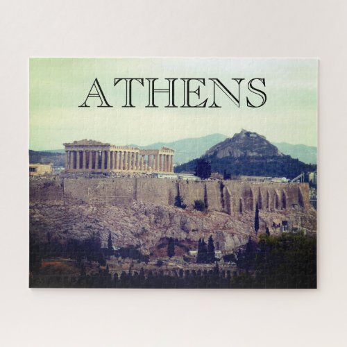 athens acropolis hill jigsaw puzzle