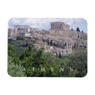 Athens Acropolis view fridge magnet