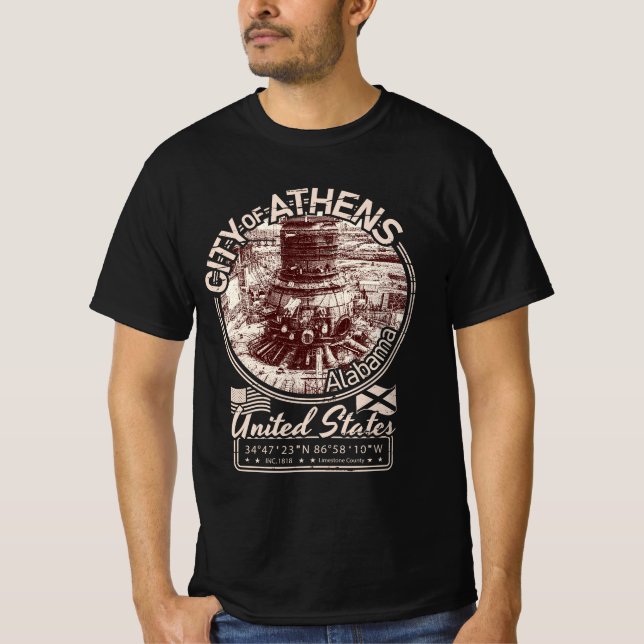 ATHENS ALABAMA - POWER PLANT T-Shirt (Front)