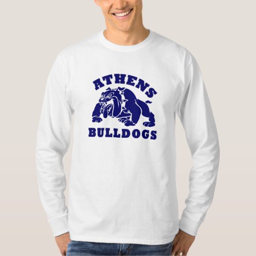 Athens Bulldogs mens long sleeve t_shirt