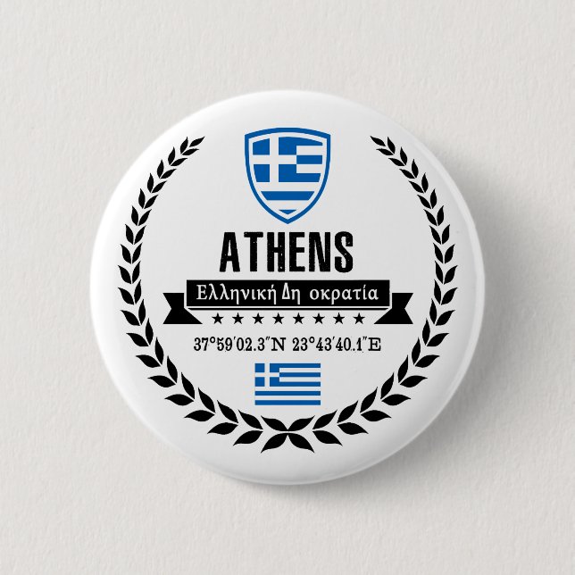 Athens Button (Front)