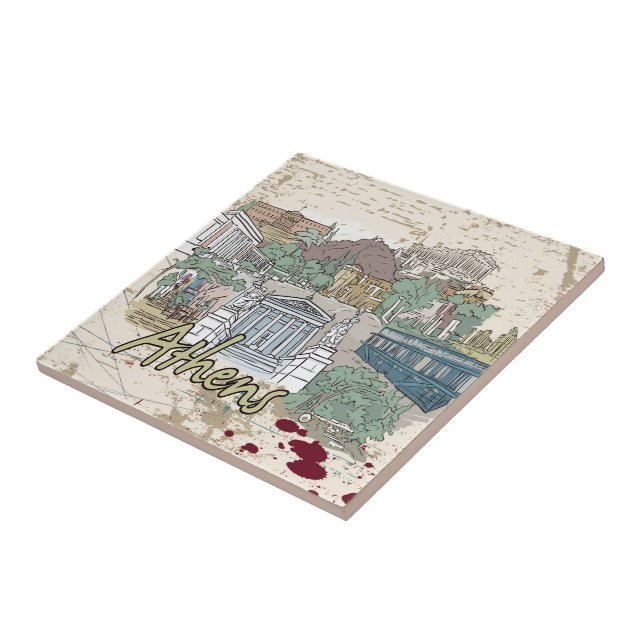 Athens Ceramic Tile (Side)