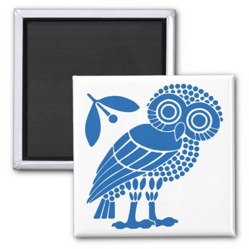 Athens city municipality flag symbol emblem owl bi magnet