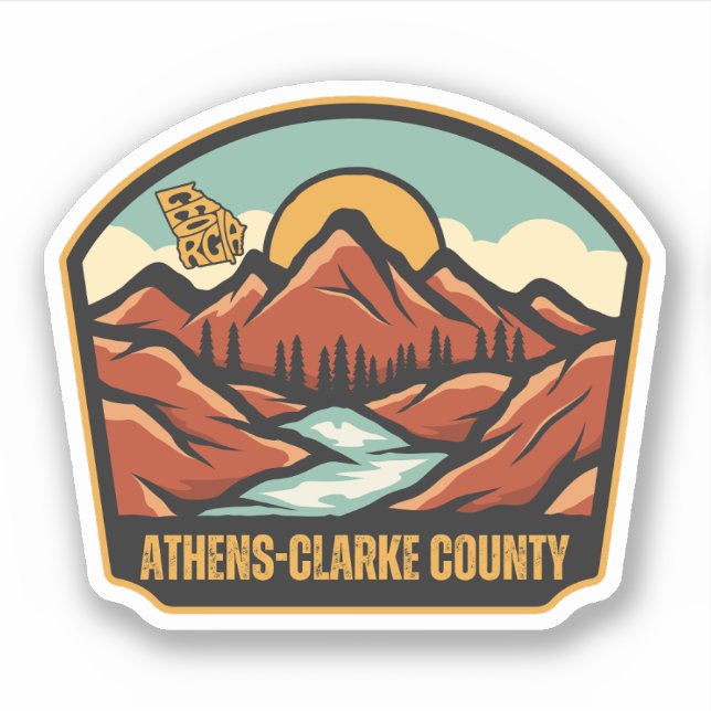 Athens-Clarke County, Georgia Sticker (Front)