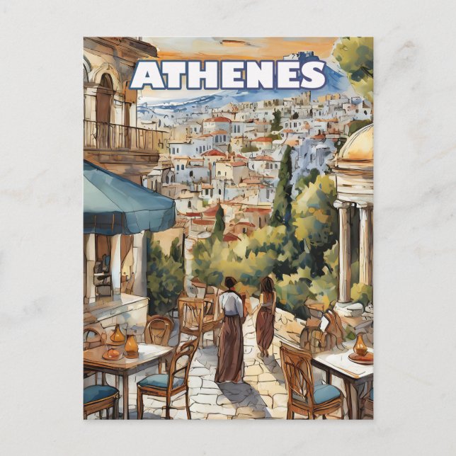 Athens, cradle of Greek mythology Postcard (Front)