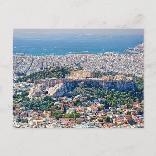 Athens from lycabettus hill  postcard