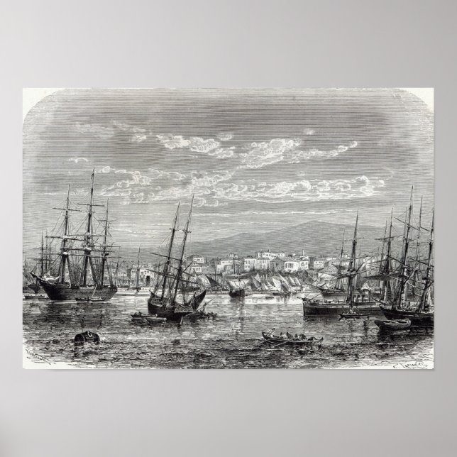 Athens: general view of the Piraeus, Poster (Front)