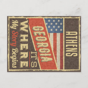 Athens Georgia Postcard
