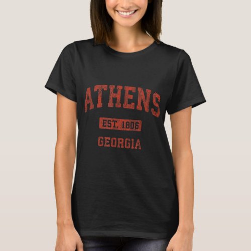 Athens Georgia Vintage Athletic Sports Design  T_Shirt