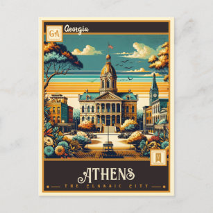 Athens, Georgia   Vintage Postcard