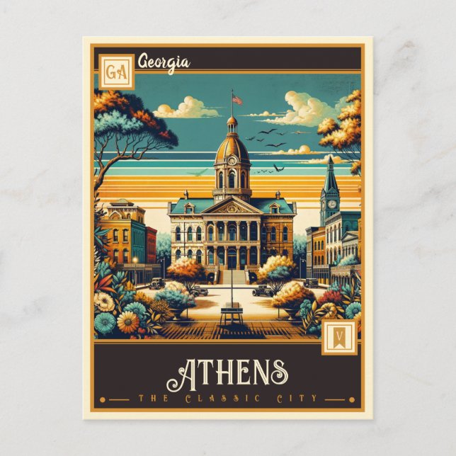 Athens, Georgia | Vintage Postcard (Front)