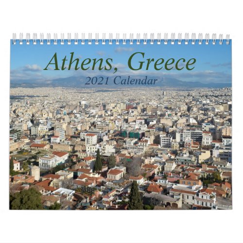 Athens Greece 2021 Travel Calendar