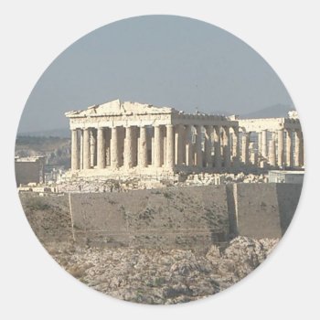 Athens--greece-ancient-history-585526_1279_957.jpg Classic Round Sticker by Lakis_ at Zazzle