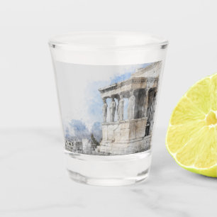 Athens Greece – Ancient Ruins Souvenir, Greek  Shot Glass