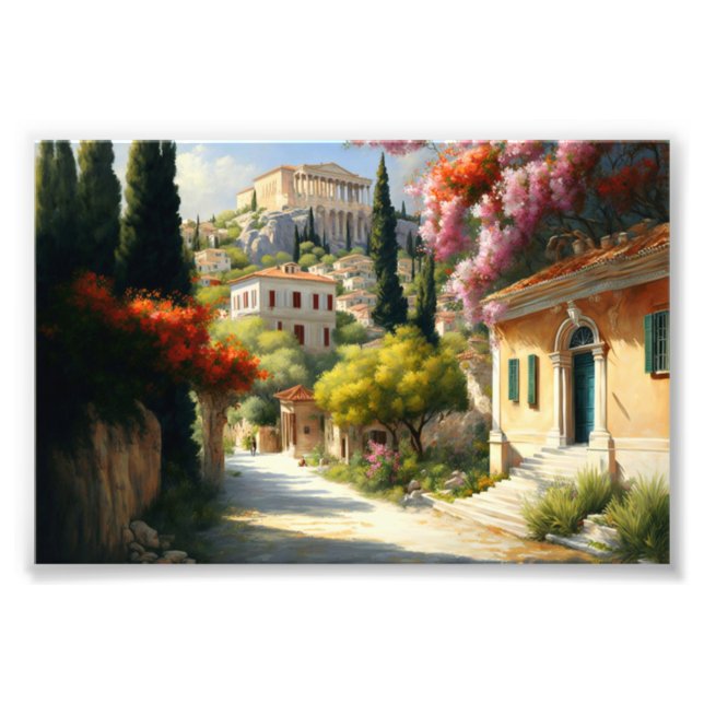 Athens Greece, Art Print (Front)