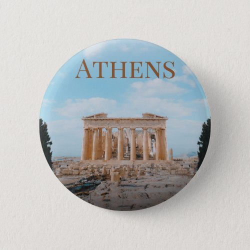 Athens Greece Button