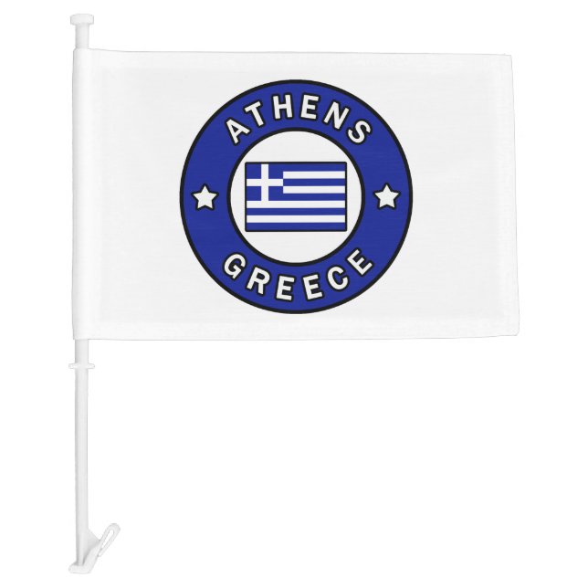 Athens Greece Car Flag (Front)