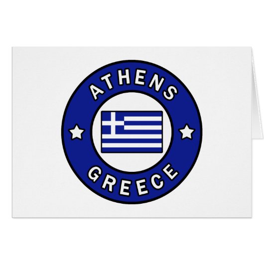 Athens Greece Cards (Front Horizontal)