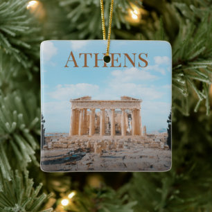 Athens Greece Ceramic Ornament