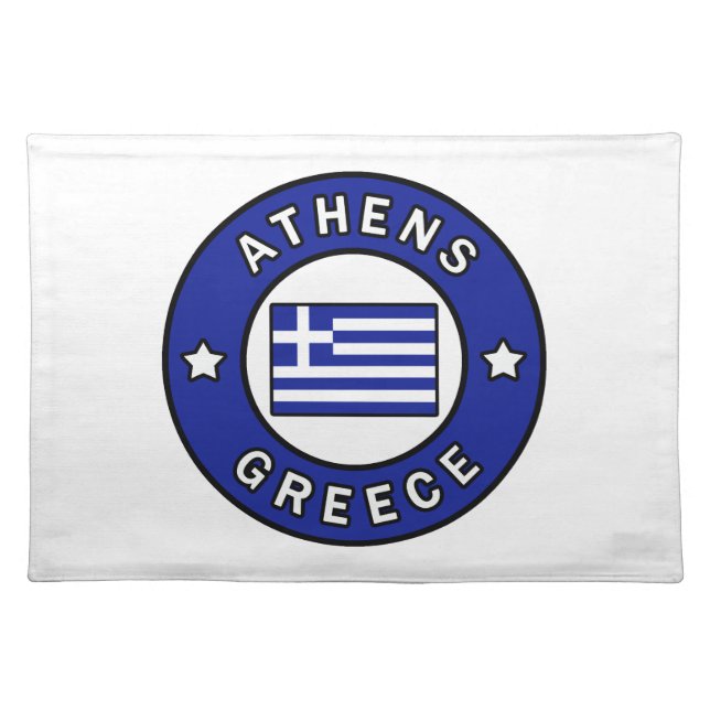 Athens Greece Cloth Placemat (Front)