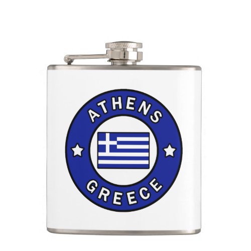 Athens Greece Flask