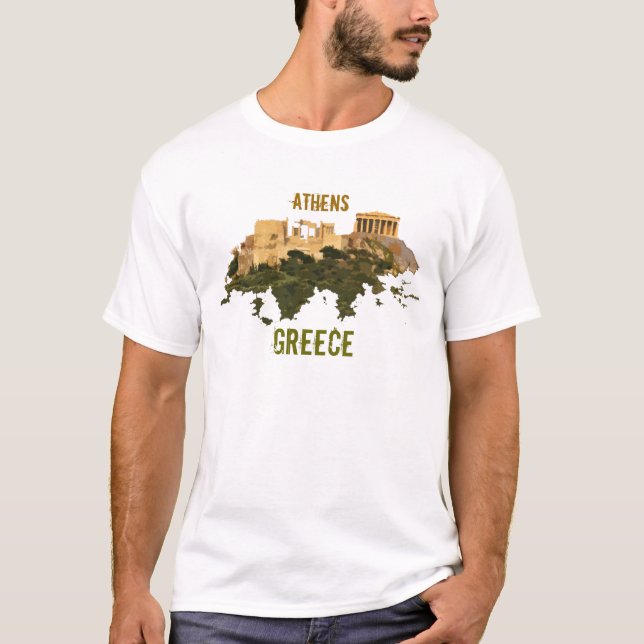 Athens Greece Greek shirt (Front)