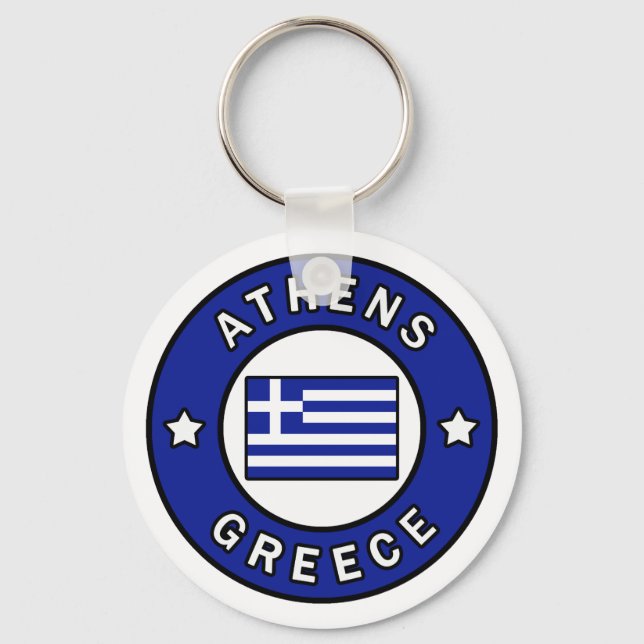 Athens Greece Keychain (Front)