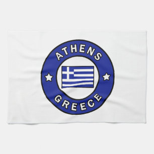 Athens Greece Kitchen Towel
