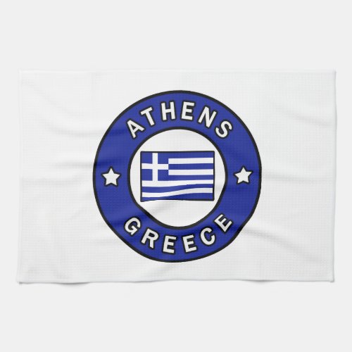 Athens Greece Kitchen Towel